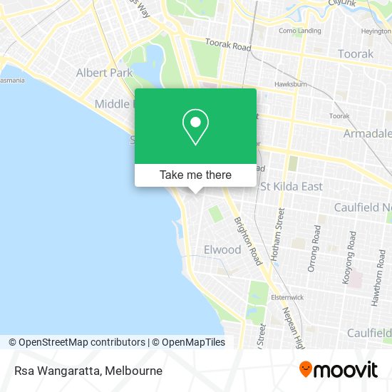 Rsa Wangaratta map