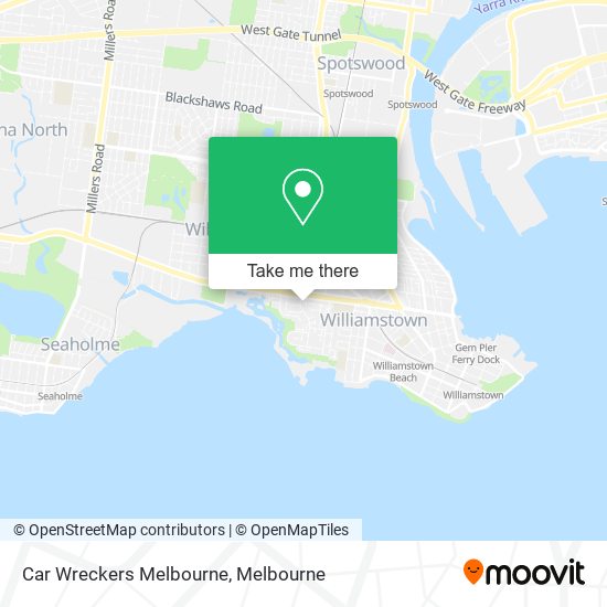 Mapa Car Wreckers Melbourne