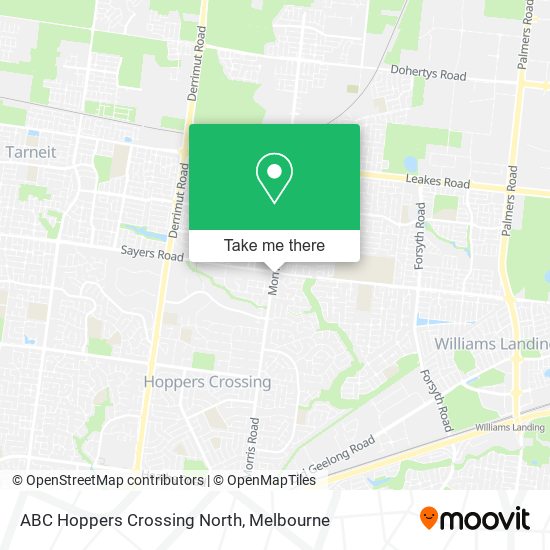 ABC Hoppers Crossing North map
