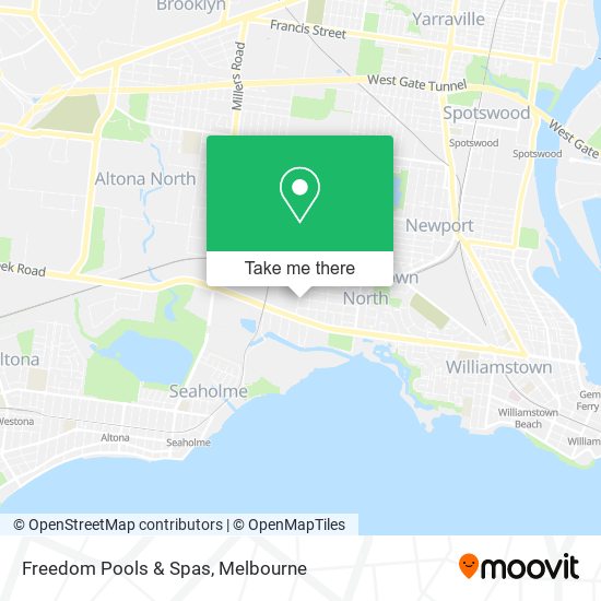 Freedom Pools & Spas map