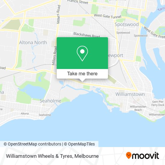 Williamstown Wheels & Tyres map