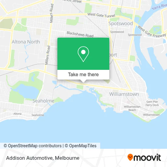 Mapa Addison Automotive