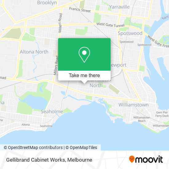 Gellibrand Cabinet Works map