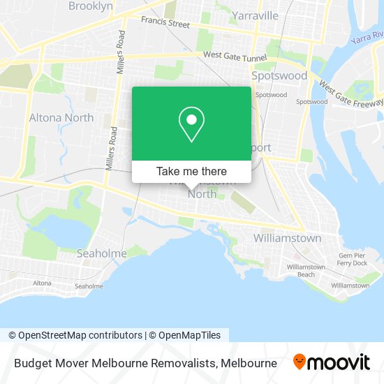 Budget Mover Melbourne Removalists map