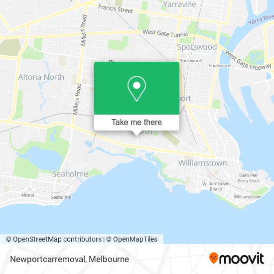 Newportcarremoval map