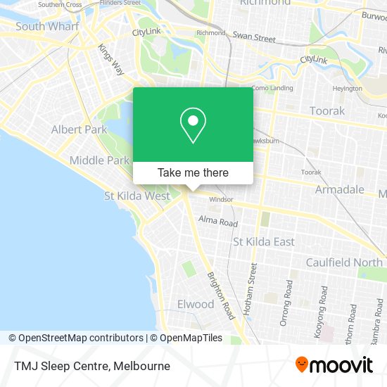 TMJ Sleep Centre map