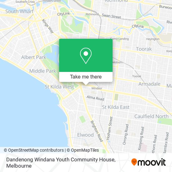 Dandenong Windana Youth Community House map