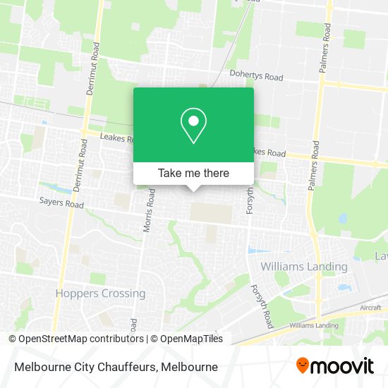 Melbourne City Chauffeurs map