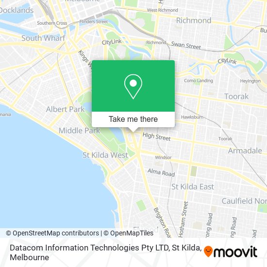 Mapa Datacom Information Technologies Pty LTD, St Kilda