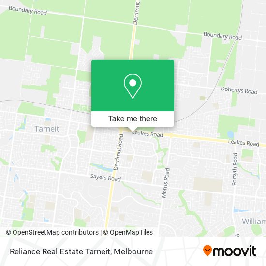 Reliance Real Estate Tarneit map