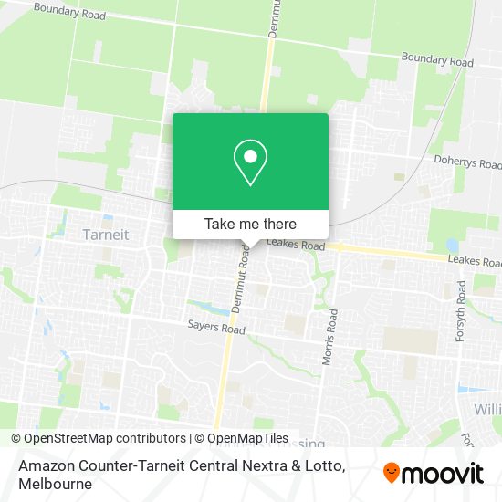 Amazon Counter-Tarneit Central Nextra & Lotto map