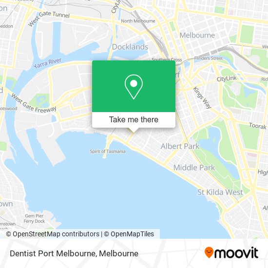 Dentist Port Melbourne map
