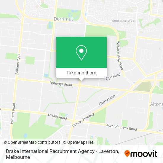 Drake International Recruitment Agency - Laverton map