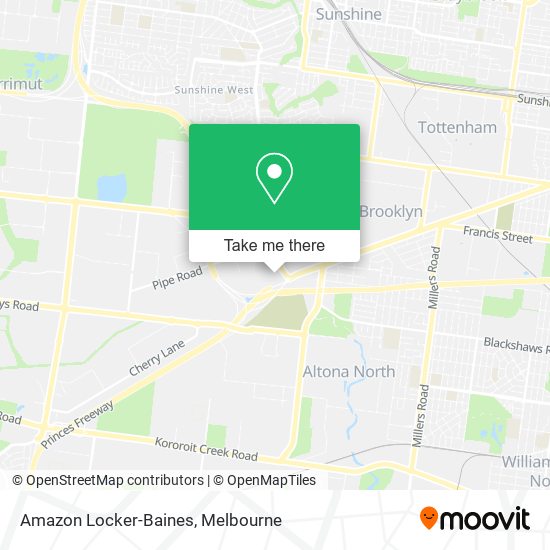 Amazon Locker-Baines map