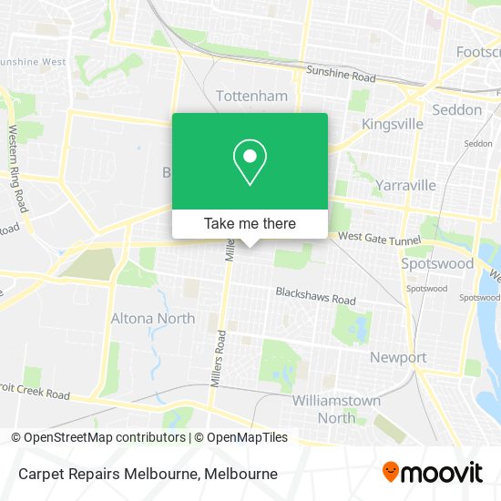 Carpet Repairs Melbourne map