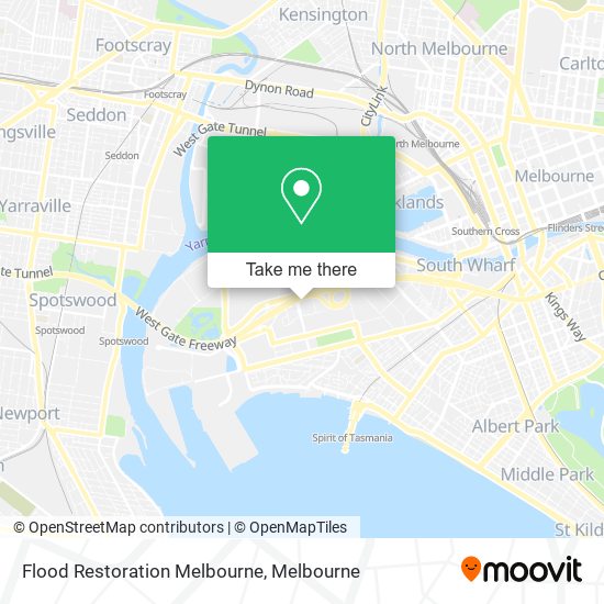 Flood Restoration Melbourne map