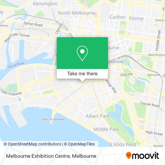 Melbourne Exhibition Centre map