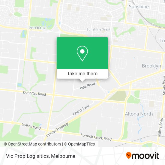 Vic Prop Logisitics map