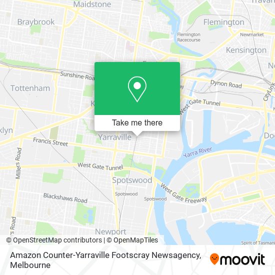 Amazon Counter-Yarraville Footscray Newsagency map