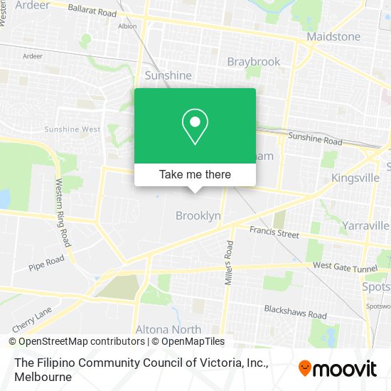 The Filipino Community Council of Victoria, Inc. map