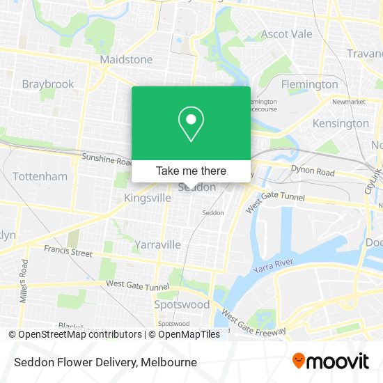 Seddon Flower Delivery map