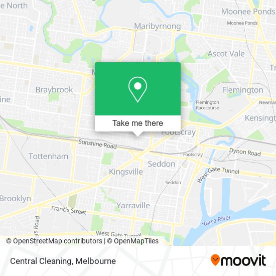 Central Cleaning map