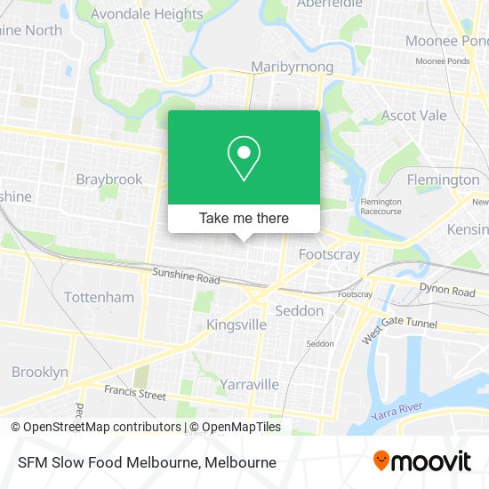 SFM Slow Food Melbourne map