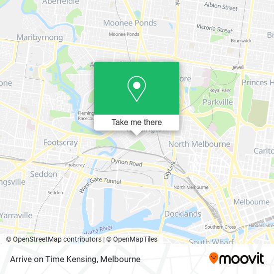 Arrive on Time Kensing map