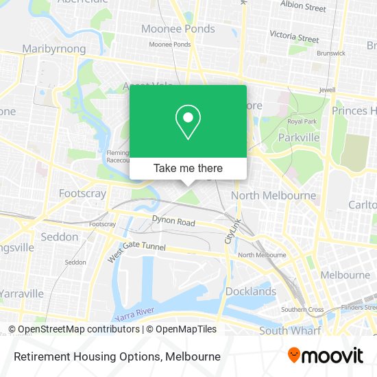 Retirement Housing Options map