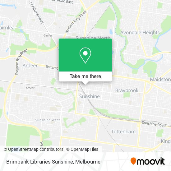 Brimbank Libraries Sunshine map