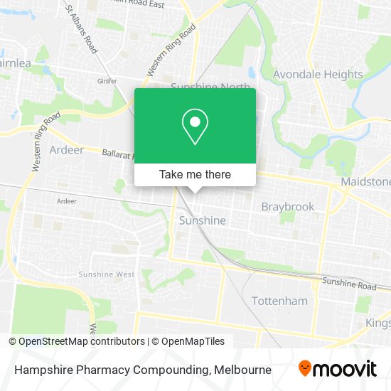 Hampshire Pharmacy Compounding map