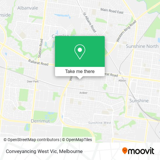 Conveyancing West Vic map