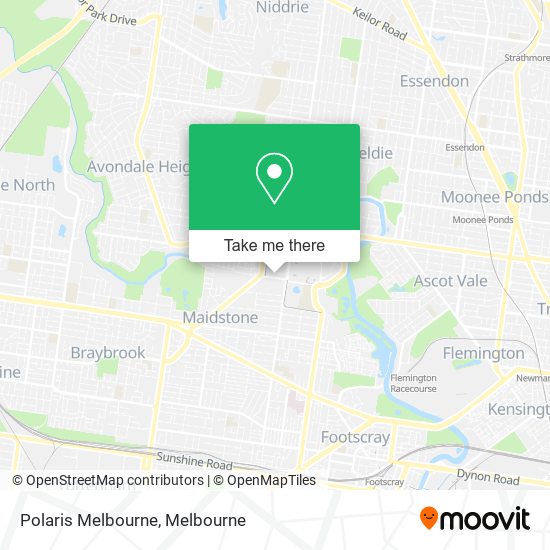 Mapa Polaris Melbourne