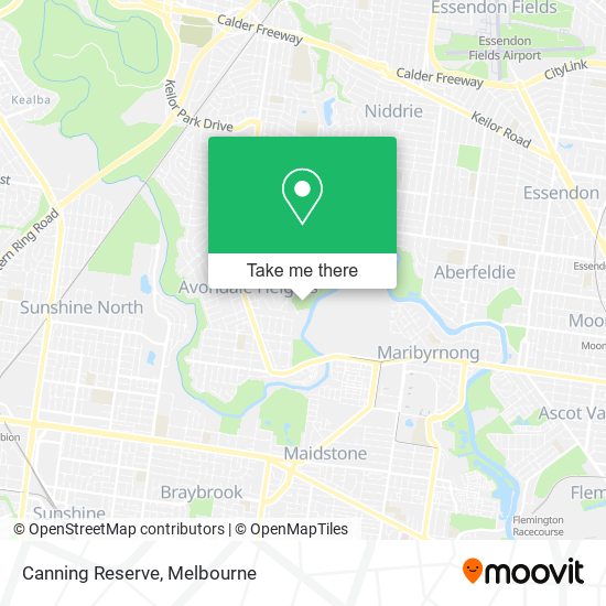 Mapa Canning Reserve