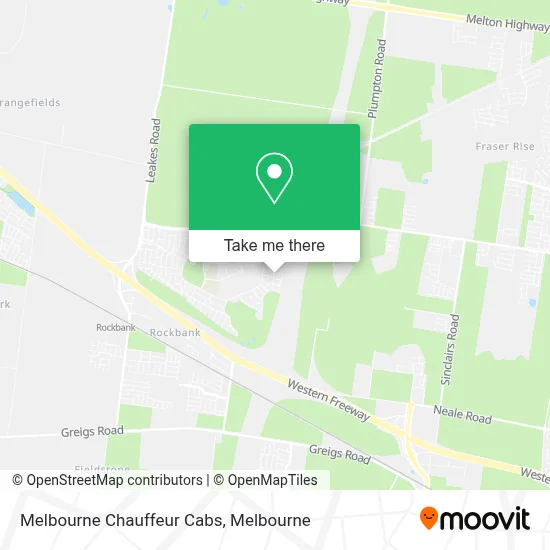 Mapa Melbourne Chauffeur Cabs