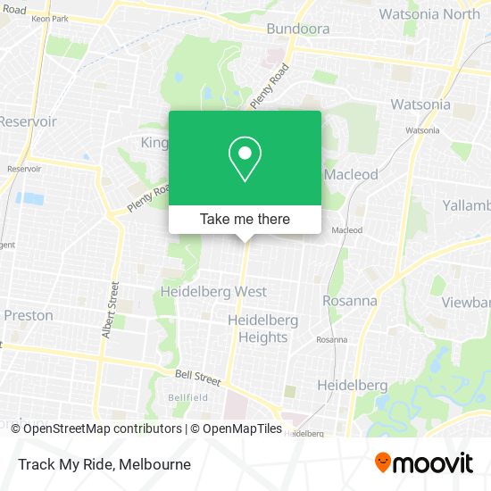 Track My Ride map