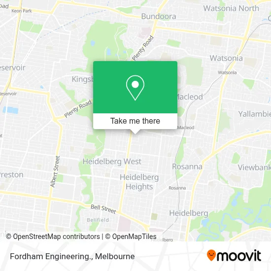 Mapa Fordham Engineering.