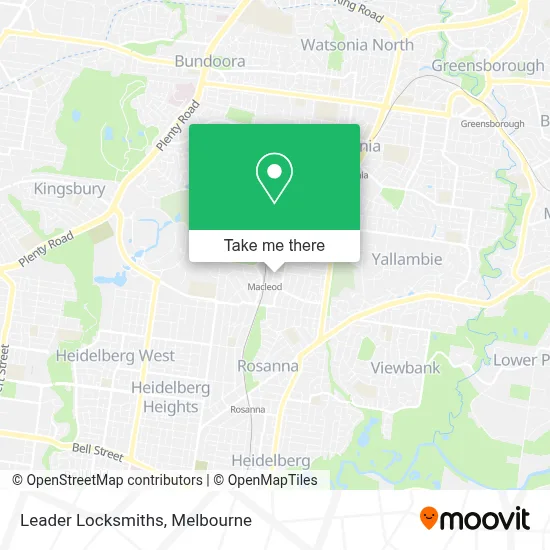 Mapa Leader Locksmiths