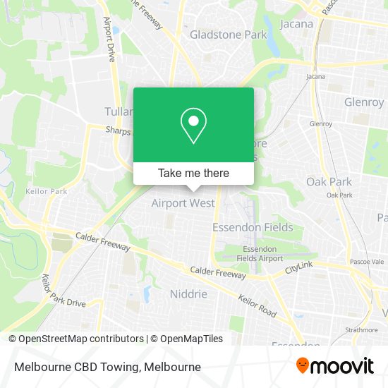 Melbourne CBD Towing map
