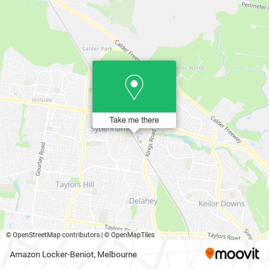 Amazon Locker-Beniot map