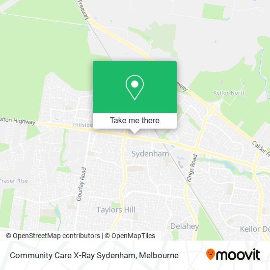 Community Care X-Ray Sydenham map