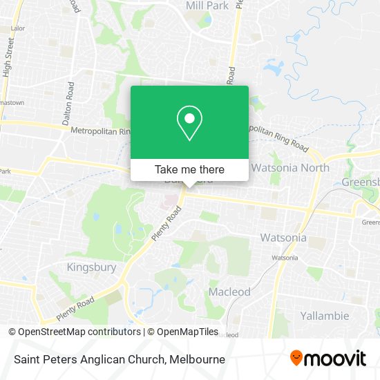 Saint Peters Anglican Church map