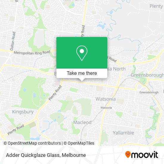 Adder Quickglaze Glass map