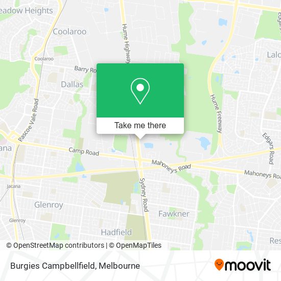 Burgies Campbellfield map