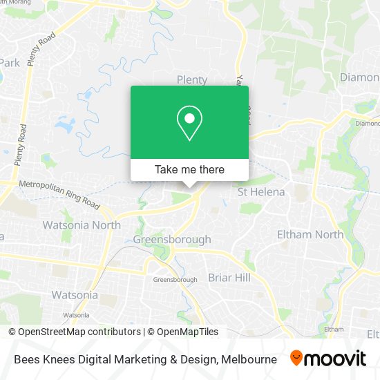 Bees Knees Digital Marketing & Design map