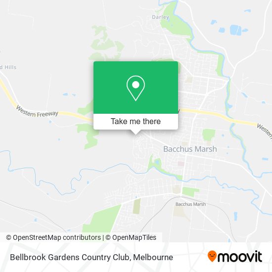 Bellbrook Gardens Country Club map