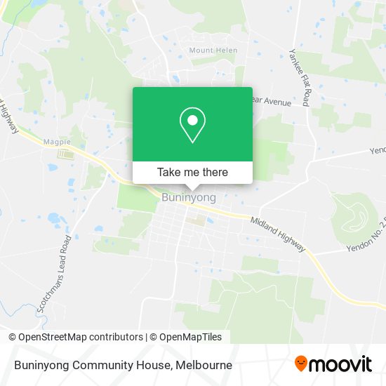 Buninyong Community House map