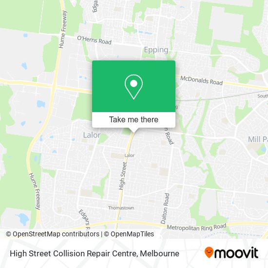 High Street Collision Repair Centre map