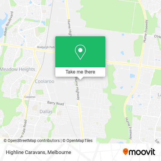 Highline Caravans map