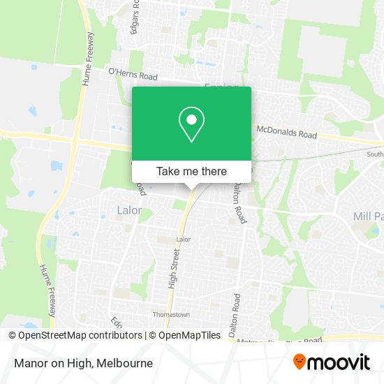 Manor on High map